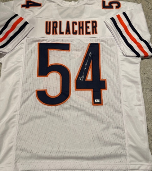 Brian Urlacher Chicago Bears Autographed Custom Football Jersey coa