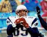 Jermaine Wiggins New England Patriots Autographed & Ins 8x10 Photo coa