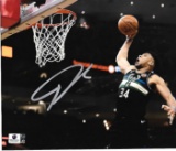 Giannis Antetokounmpo Milwaukee Bucks Autographed 8x10 Photo coa