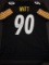 T.J. Watt Pittsburgh Steelers Autographed Custom Football Jersey coa