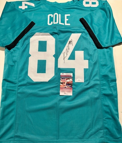 Keelan Cole Jacksonville Jaguars Autographed Custom Football Jersey coa