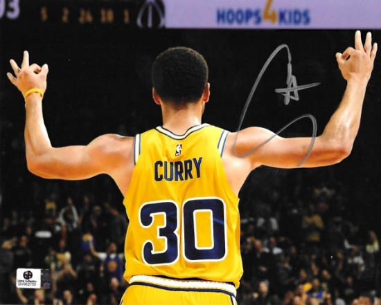 Stephen Curry Golden State Warriors Autographed 8x10 Photo coa