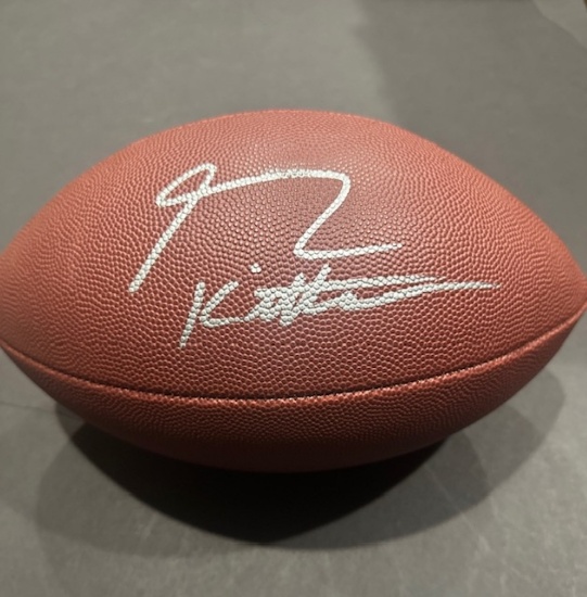 George Kittle San Francisco 49ers Autographed Wilson Football coa