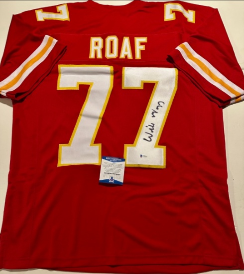 Willie Roaf Kansas City Chiefs Autographed Custom Football Jersey coa