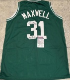 Cedric Maxwell Boston Celtics Autographed & Insc Custom Basketball Jersey coa