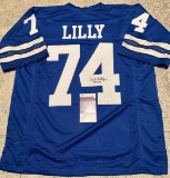 Bob Lilly Dallas Cowboys Autographed Custom Football Jersey coa