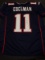 Julian Edelman New England Patriots Autographed Custom Football Jersey coa