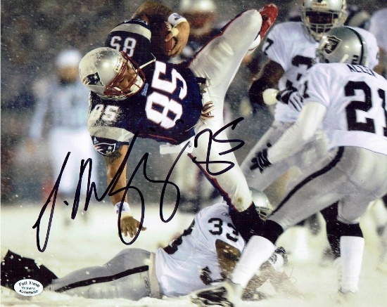 Jermaine Wiggins New England Patriots Autographed 8x10 Photo coa