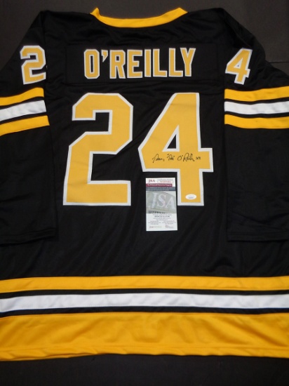 Terry O'Reilly Boston Bruins Autographed & Ins Custom Hockey Jersey coa