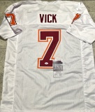 Michael Vick Virginia Tech Hokies Autographed Custom Football Jersey coa