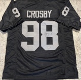 Maxx Crosby Las Vegas Raiders Autographed Custom Football Jersey coa