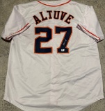 Jose Altuve Houston Astros Autographed Custom Baseball Jersey coa