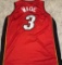 Dwayne Wade Miami Heat Autographed Custom Basketball Jersey coa