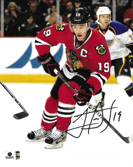 Jonathan Towes Chicago Black Hawks Autographed 8x10 Photo coa