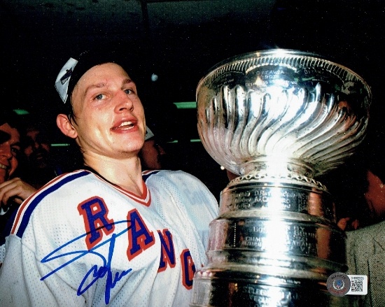 Adam Graves New York Rangers Autographed 8x10 Photo Beckett Holo