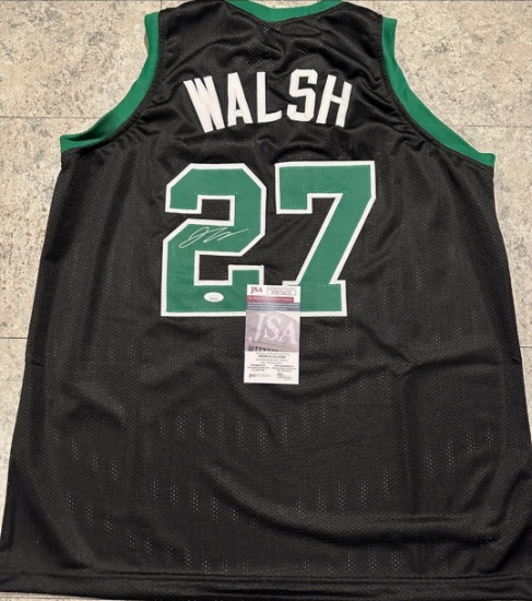 Jordan Walsh Boston Celtics Autographed Custom Basketball Jersey coa
