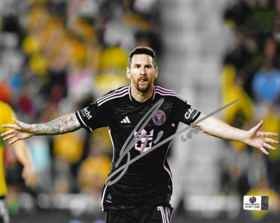 Lionel Messi Inter Miami CF Autographed 8x10 Photo coa