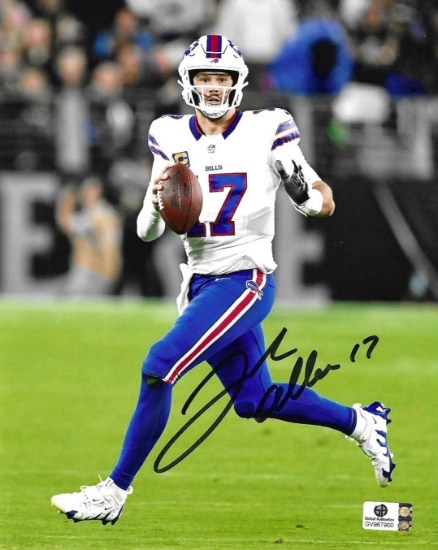 Josh Allen Buffalo Bills Autographed 8x10 Photo coa
