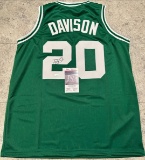 J.D. Davison Boston Celtics Autographed Custom Basketball Jersey coa