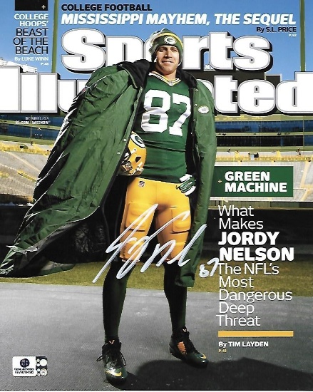 Jordy Nelson Green Bay Packers Autographed 8x10 Photo coa