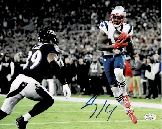 Mohammed Sanu Sr. New England Patriots Autographed 8x10 photo coa
