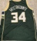 Giannis Antetokounmpo Milwaukee Bucks Autographed Custom Basketball Jersey coa