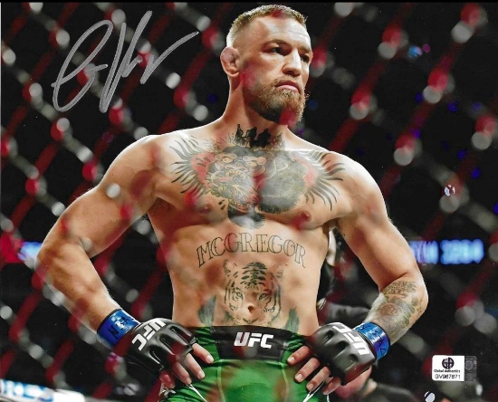 Conor McGregor UFC Autographed 8x10 Photo coa
