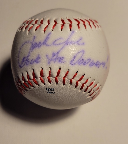 Jack Clark San Francisco Giants Autographed & Inscribed Rawlings Baseball coa