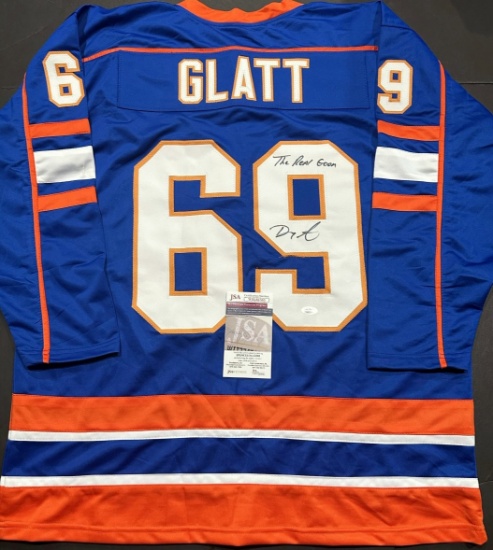 Doug Smith The Goon/Doug Glatt Autographed & Ins Custom Hockey Jersey coa