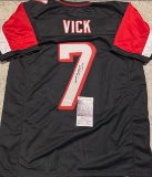 Michael Vick Atlanta Falcons Autographed Custom Football Jersey coa