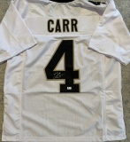 Derek Carr New Orleans Saints Autographed Custom Football Jersey coa