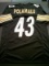 Troy Polamalu Pittsburgh Steelers Autographed Custom Football Jersey coa