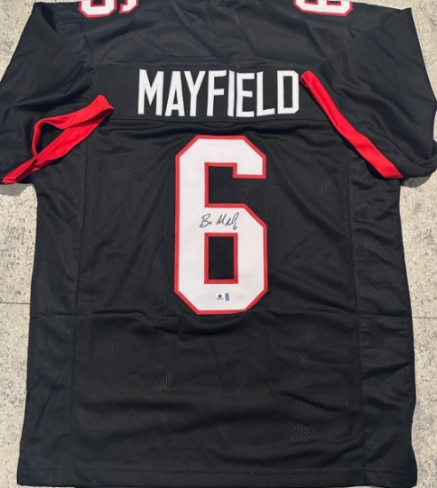 Baker Mayfield Tampa Bay Buccaneers Autographed Custom Football Jersey coa