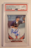 Michael Chavis Red Sox 2014 Bowman Chrome 1st Bowman Draft Pick Auto Graded Gem Mint 10