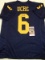 Josh Uche Michigan Wolverines Autographed Custom Football Style Jersey coa