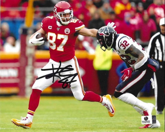 Travis Kelce Kansas City Chiefs Autographed 8x10 Photo coa