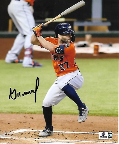Jose Altuve Houston Astros Autographed 8x10 Photo coa