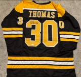 Tim Thomas Boston Bruins Autographed Custom Hockey Jersey coa