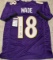 Dayton Wade Baltimore Ravens Autographed Custom Football Jersey coa
