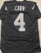 Derek Carr Los Angeles Raiders Autographed Custom Football Jersey coa