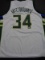 Giannis Antetokounmpo Milwaukee Bucks Custom Basketball Jersey coa