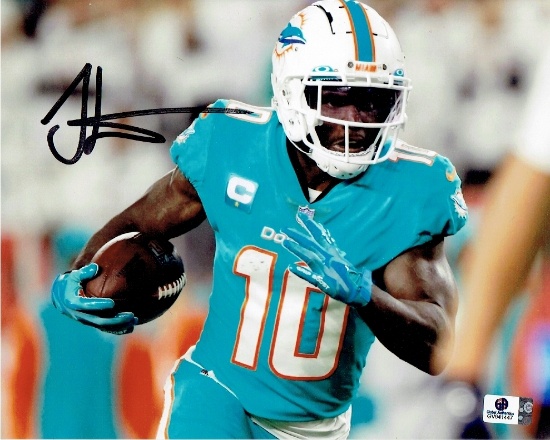 Tyreek Hill Miami Dolphins Autographed 8x10 Photo coa