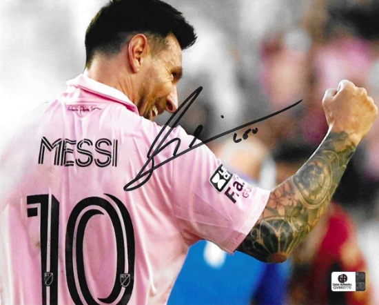 Lionel Messi Inter Miami CF Autographed 8x10 Photo coa