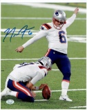 Nick Folk New England Patriots Autographed 8x10 Photo coa