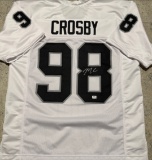 Maxx Crosby Las Vegas Raiders Autographed Custom Football Jersey coa