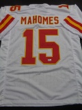 Patrick Mahomes Kansas City Chiefs Autographed Custom Football Jersey coa