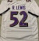 Ray Lewis Baltimore Ravens Autographed Custom Football Jersey coa