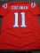 Julian Edelman New England Patriots Autographed Custom Football Jersey coa