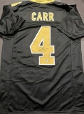 Derek Carr New Orleans Saints Autographed Custom Football Jersey coa
