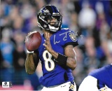 Lamar Jackson Baltimore Ravens Autographed 8x10 Photo coa
